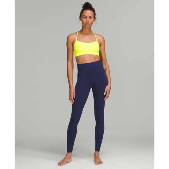 NWT Lululemon Flow Y Nulu Bra *Light Support, A–C Cups in Electric Lemon Size 6 - Picture 6 of 15
